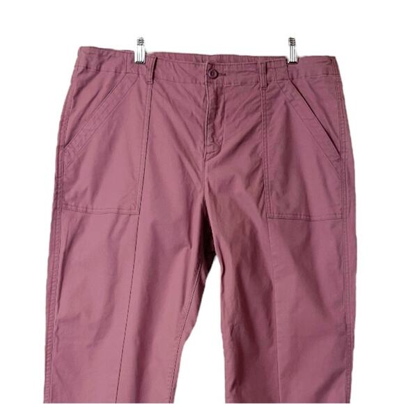 Old Navy Pants Utility Straight Leg Raw Hem Cargo Casual Pink Women’s 14 Plus - Picture 4 of 12